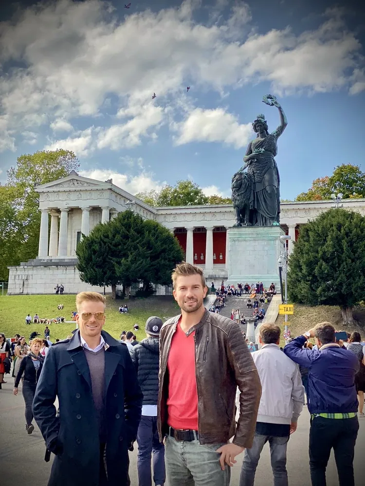 Marcel Aue mit Chris in München
